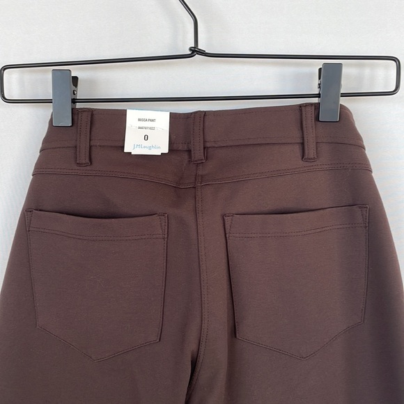 NWT J.McLaughlin Brown Stretchy Pants Size 0 - Picture 7 of 16